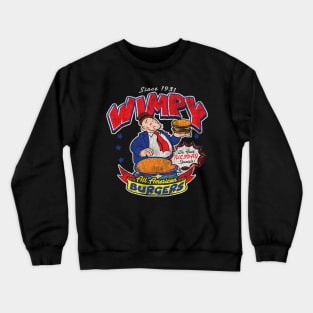 Wimpy All American Burger Dks Worn Crewneck Sweatshirt